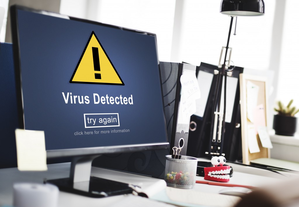 Computer detected virus